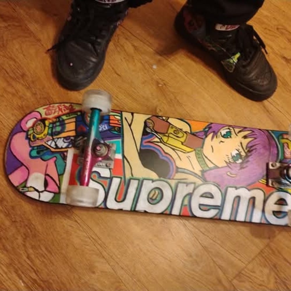 Supreme Anime Art Skateboard Deck - Multicolor Ridable Art Piece
